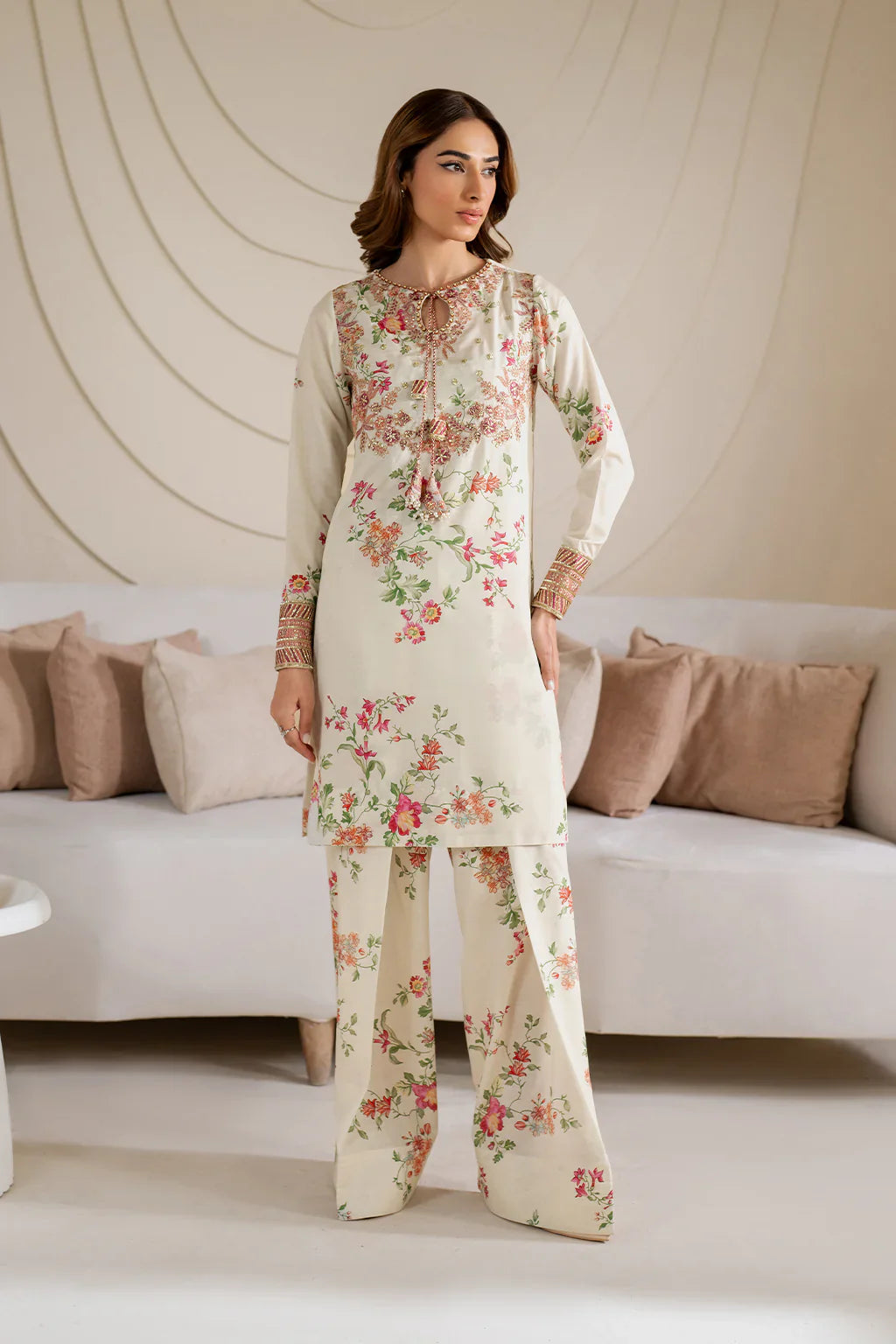 Iznik | Exclusive Formals | UE-411 Printed Silk