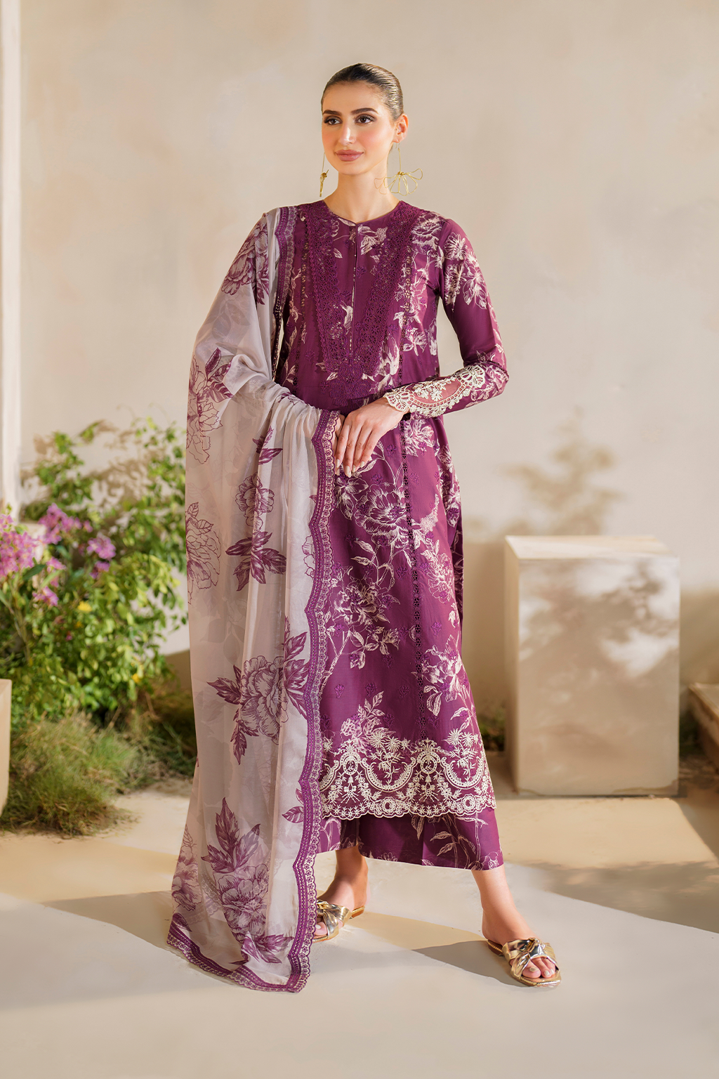 Iznik | Festive lawn 24 | SFL-04 - House Of Anaya