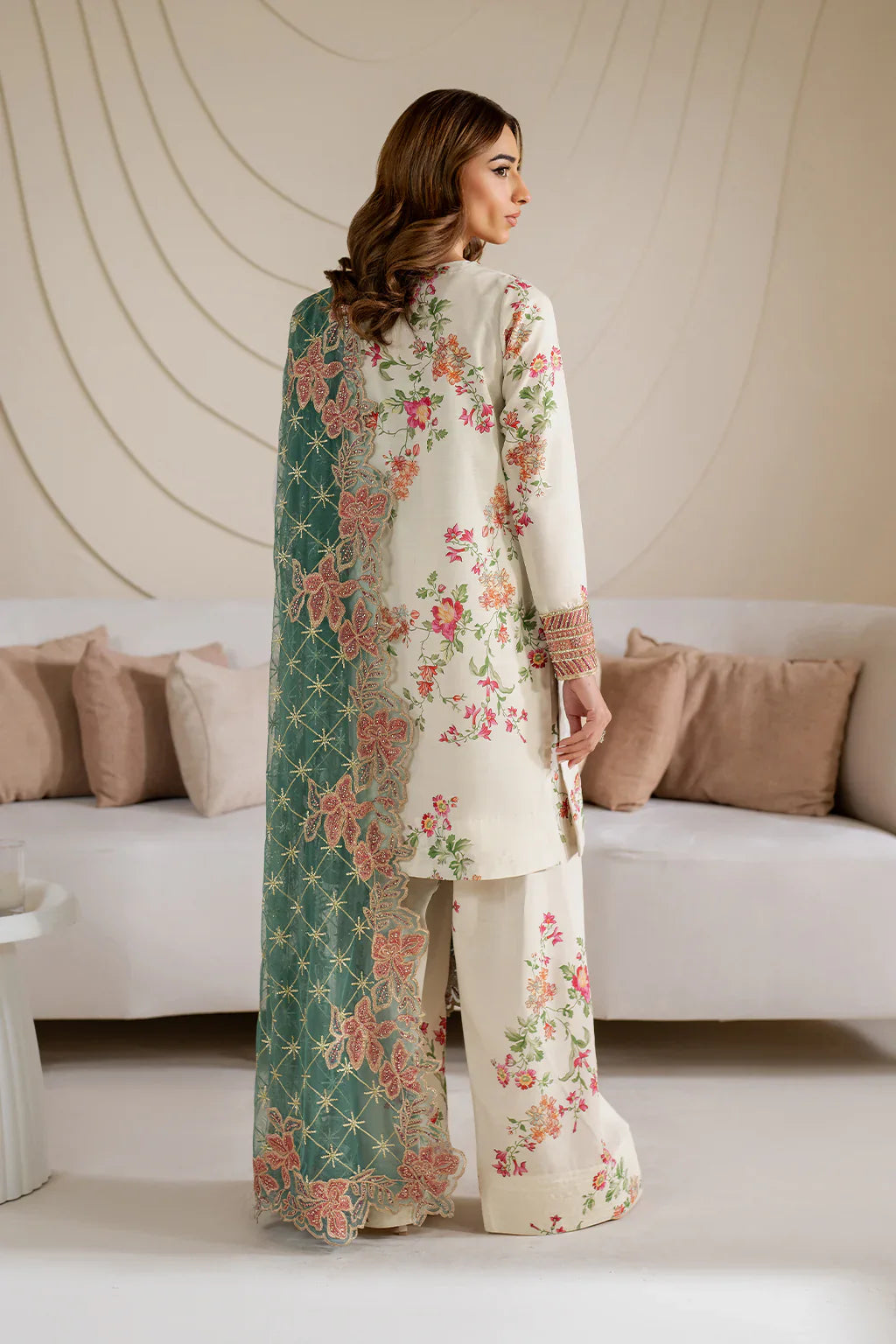 Iznik | Exclusive Formals | UE-411 Printed Silk