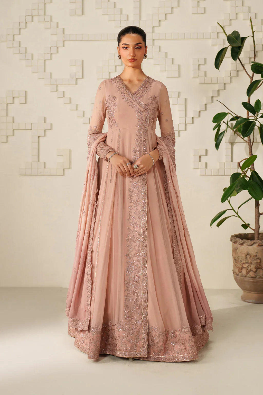 Iznik | Festive Formals | UE-623 Embroidered Chiffon