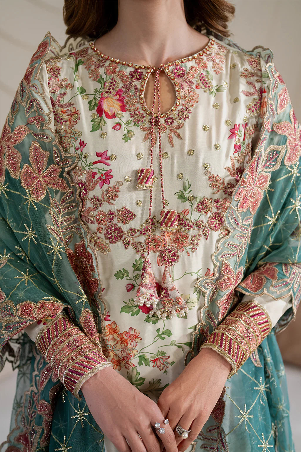 Iznik | Exclusive Formals | UE-411 Printed Silk