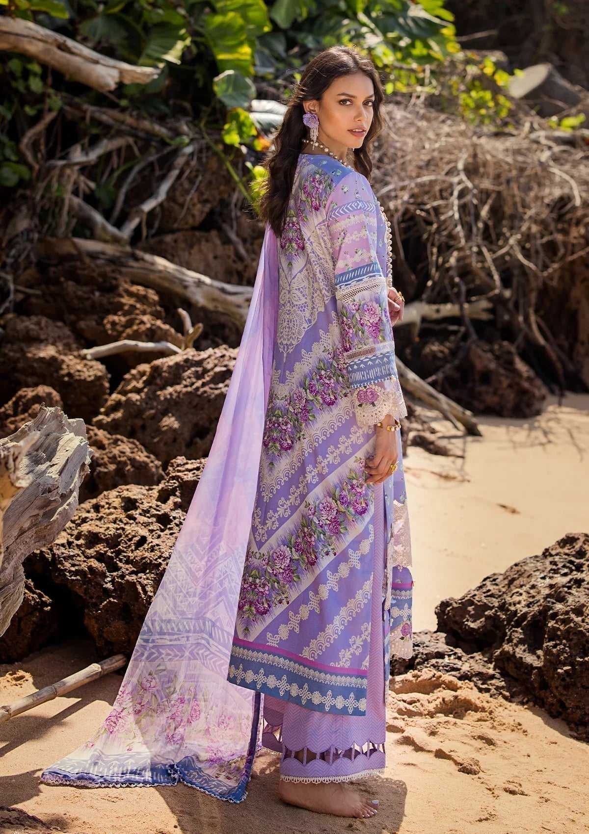 ELAF Signature Embroidered Lawn  3Pc Suit ESL-04A MADEMOISELLE