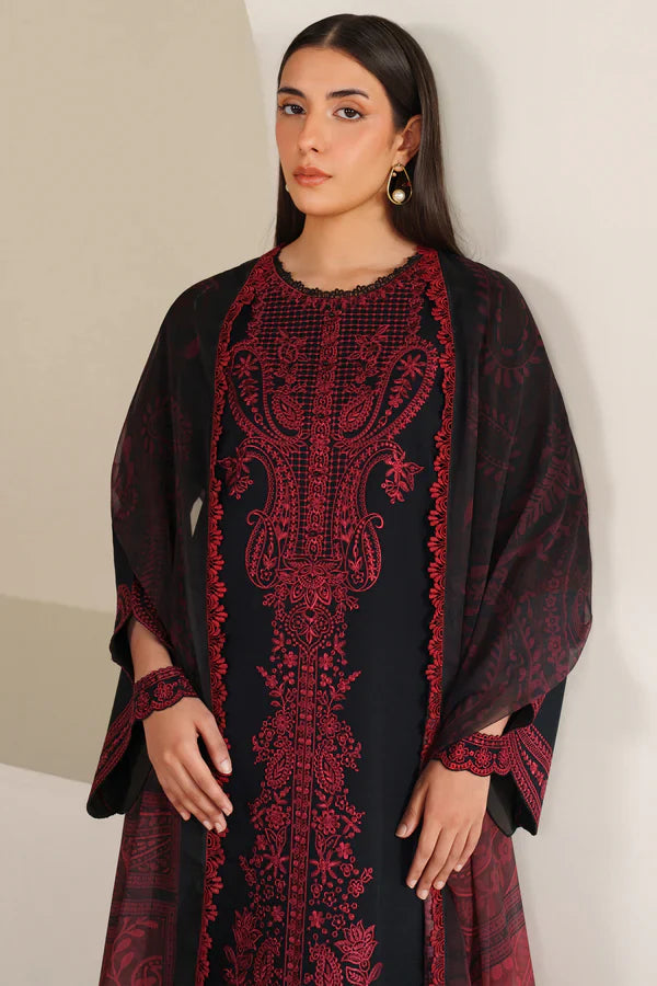 Farasha | Summer Weaves Embroidered lawn'26 | Floral Flame