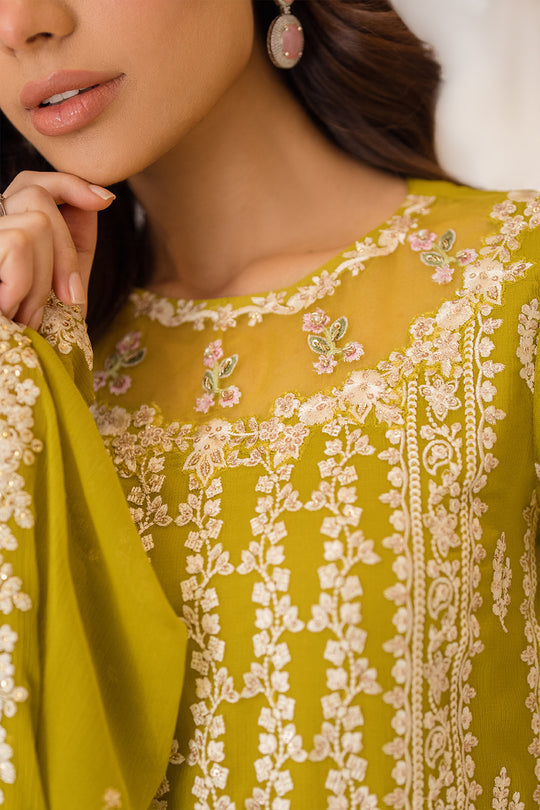 Azure | Ensembles Embroidered Formals | Amber Glow - Riwayat-e-Khas