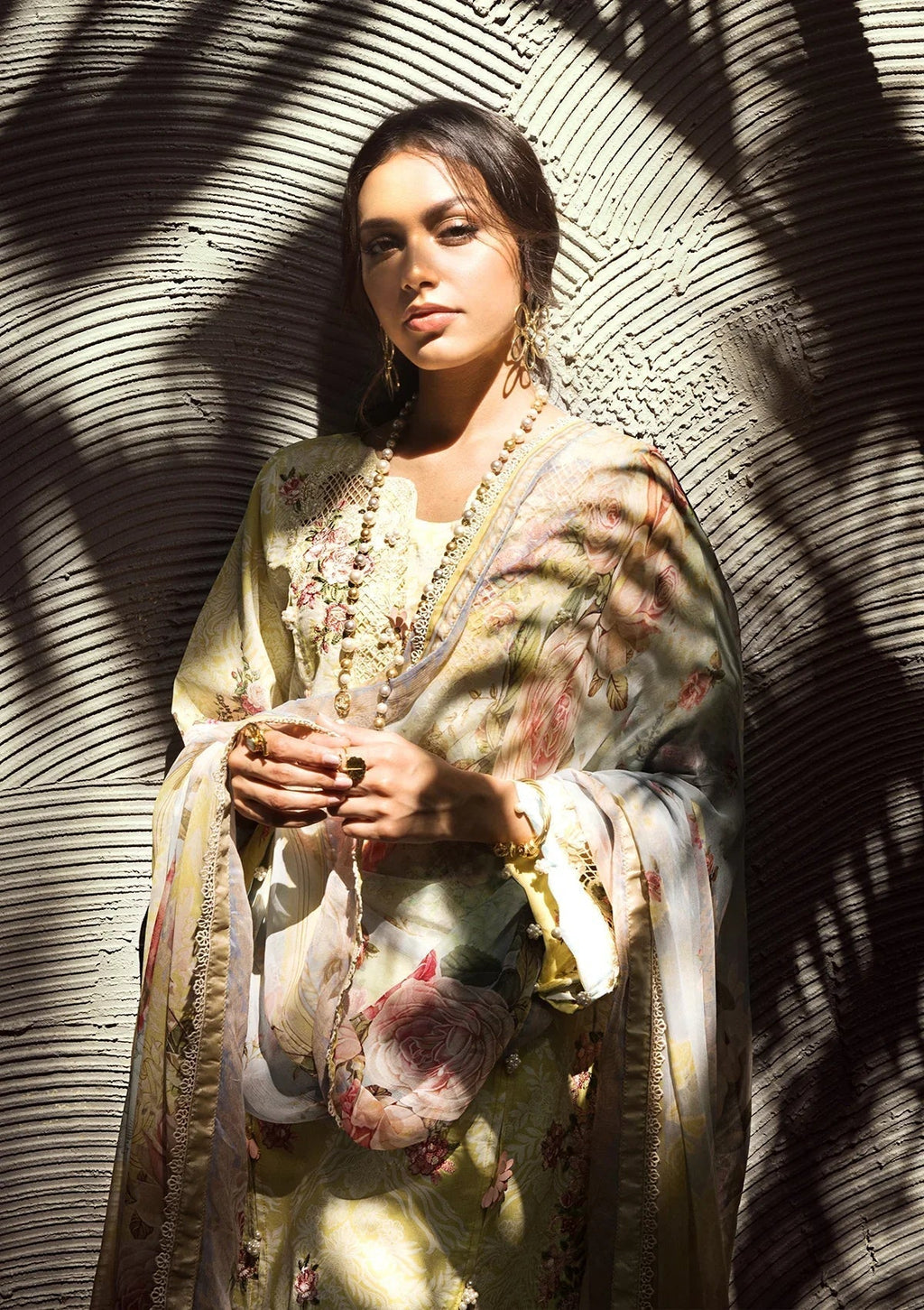 ELAF Signature Embroidered Lawn  3Pc Suit ESL-02A PIXIE DUST