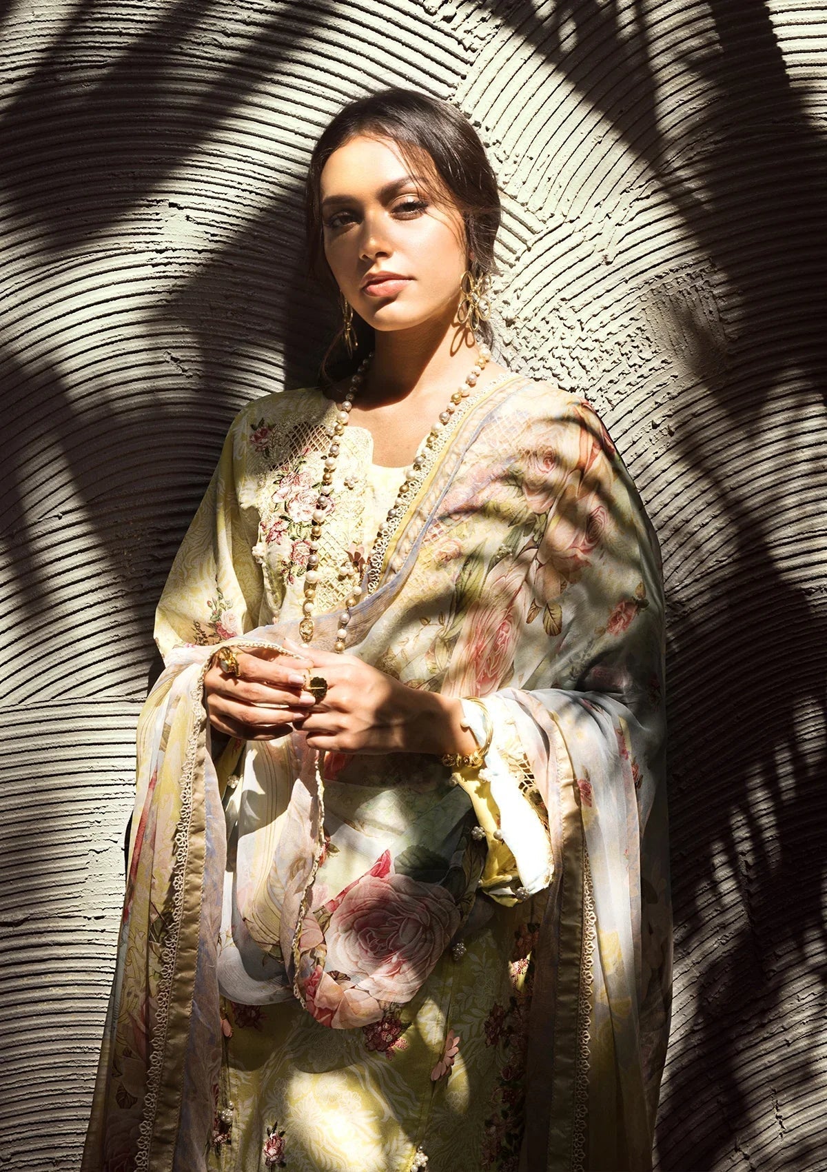 ELAF Signature Embroidered Lawn  3Pc Suit ESL-02A PIXIE DUST