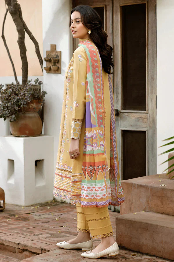 Farasha | Summer Weaves Embroidered lawn'26 | Tuscan Aura