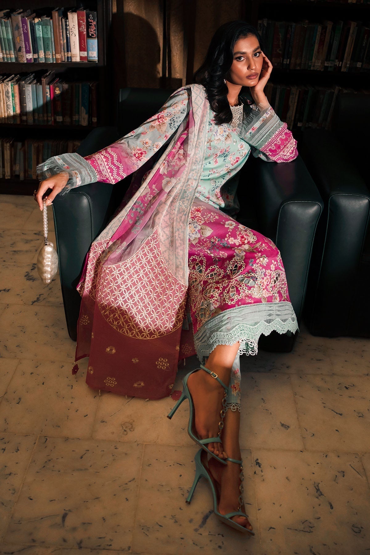 Nureh | Glam Girl Lawn | GL-16 - Riwayat-e-Khas