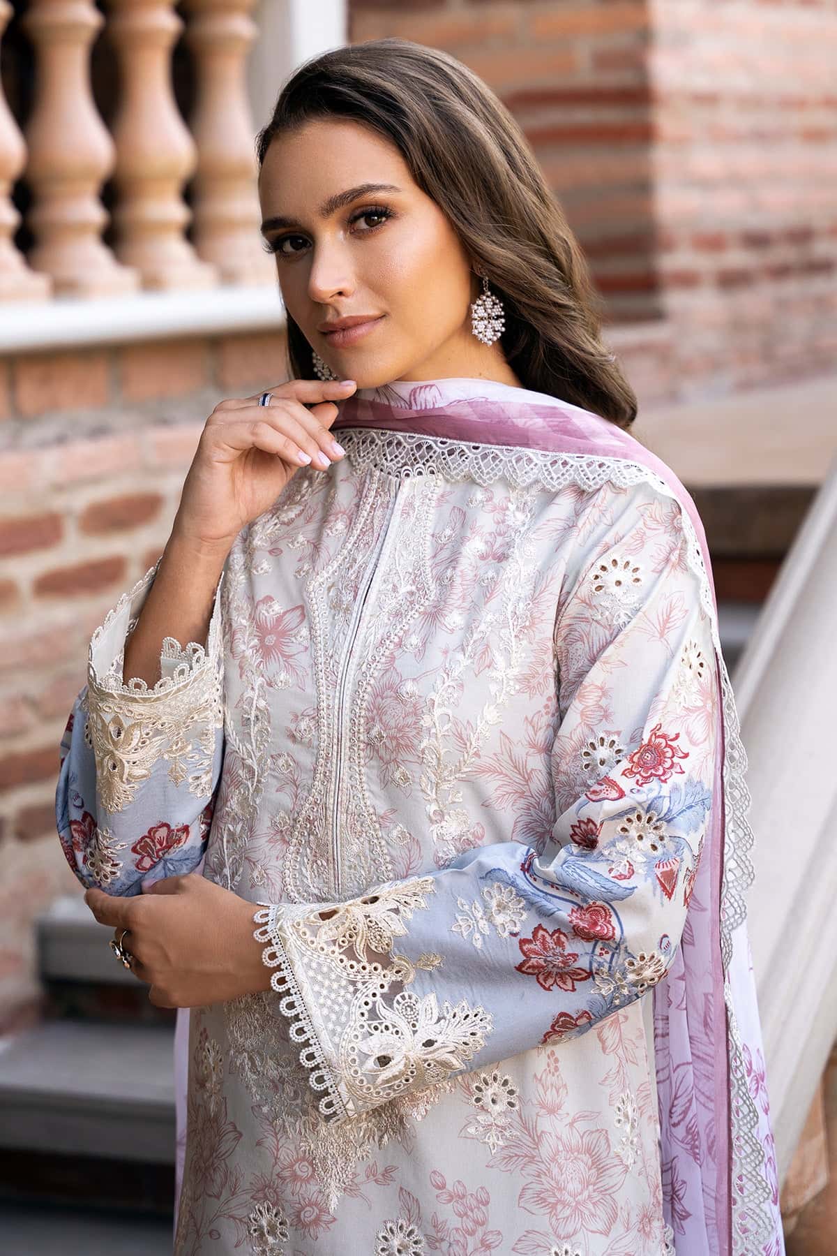 Afrozeh | Damask The Holiday Edit 25 | Opaline B - Riwayat-e-Khas