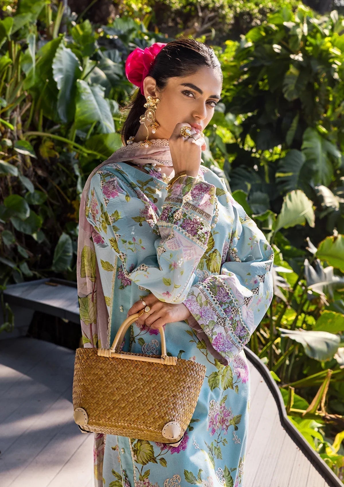 ELAF Signature Embroidered Lawn 3Pc Suit ESL-05A STARLIT HARMONY