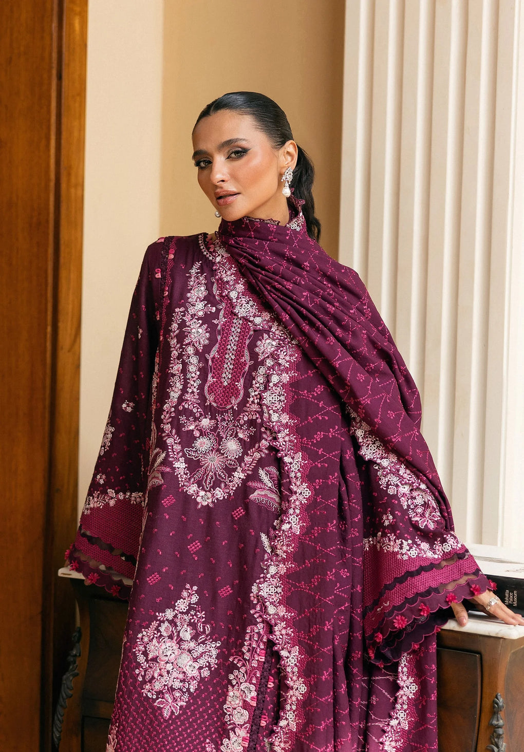 Elaf Premium | Luxury Winter 25 | EWK-2B BERRYBLUSH