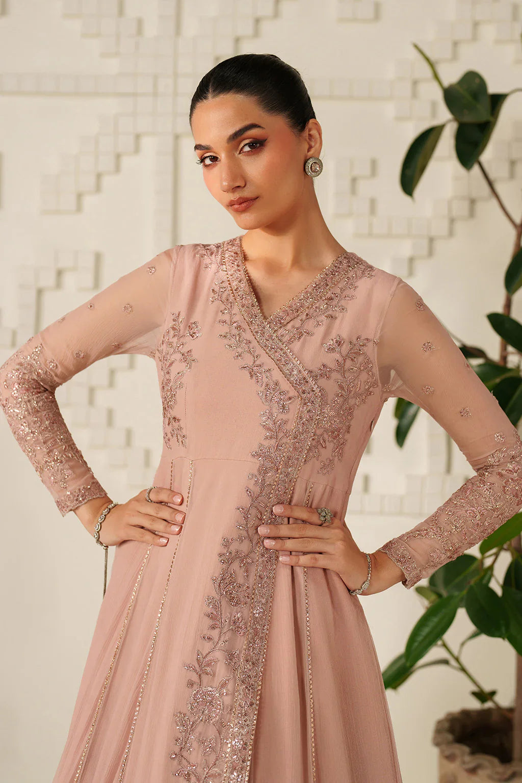 Iznik | Festive Formals | UE-623 Embroidered Chiffon