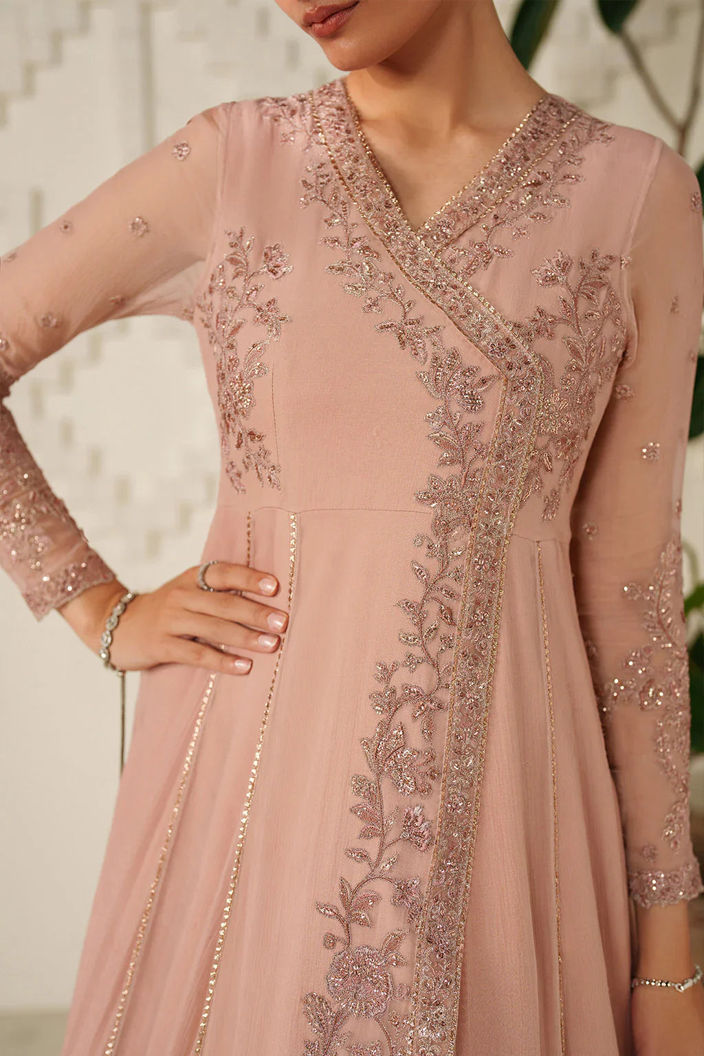 Iznik | Festive Formals | UE-623 Embroidered Chiffon
