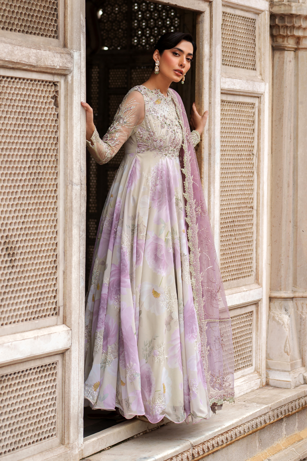 Iznik | Exclusive Formals | UE-546 Embroidered Chiffon