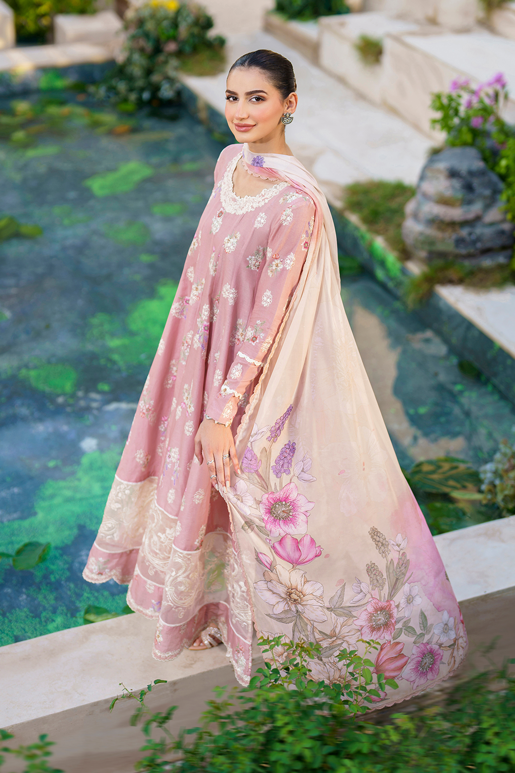 Iznik | Festive lawn 24 | SFL-08 - House Of Anaya