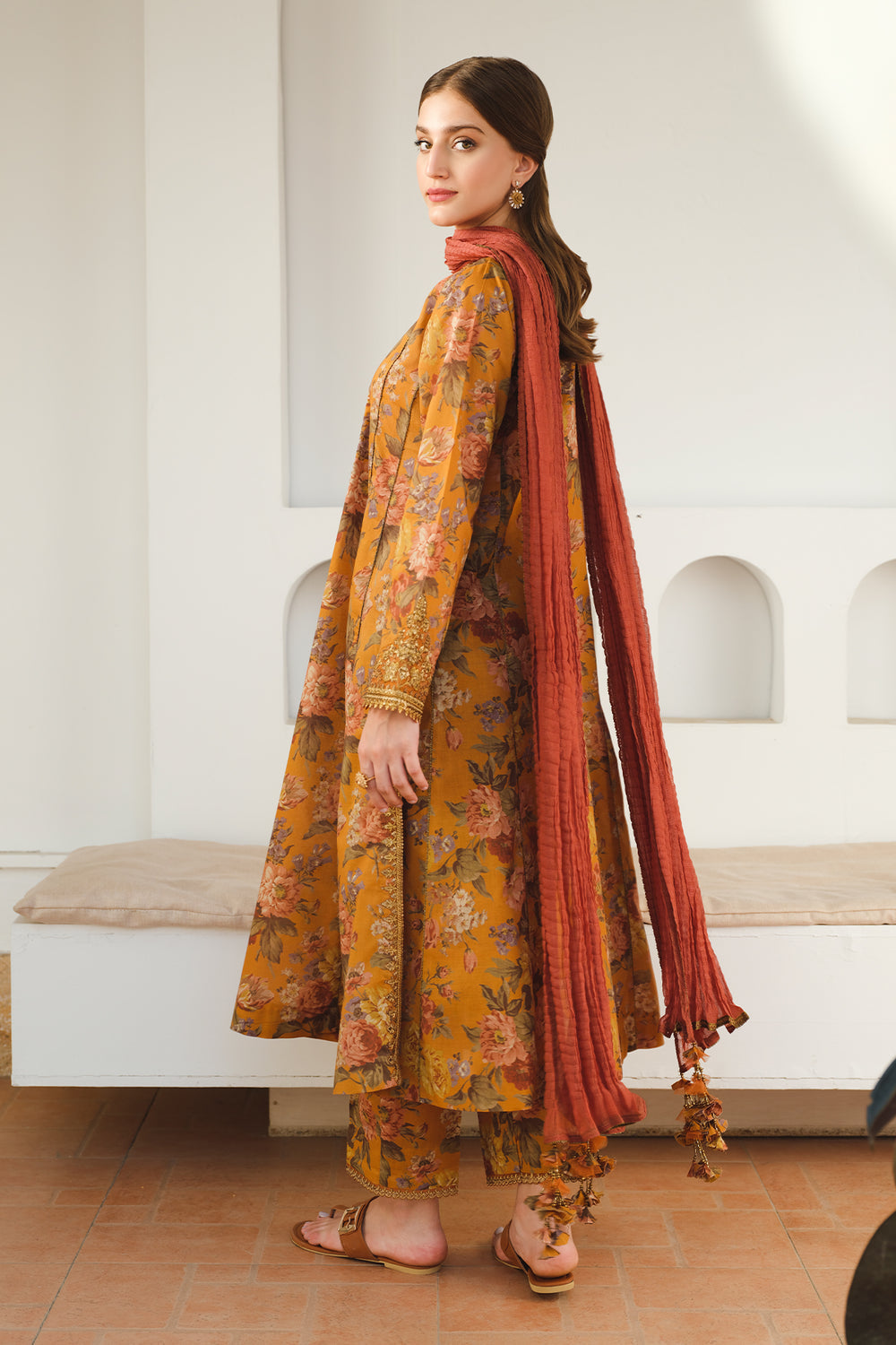 Baroque | Luxury Pret 24 | LAWN UF-653 - House Of Anaya