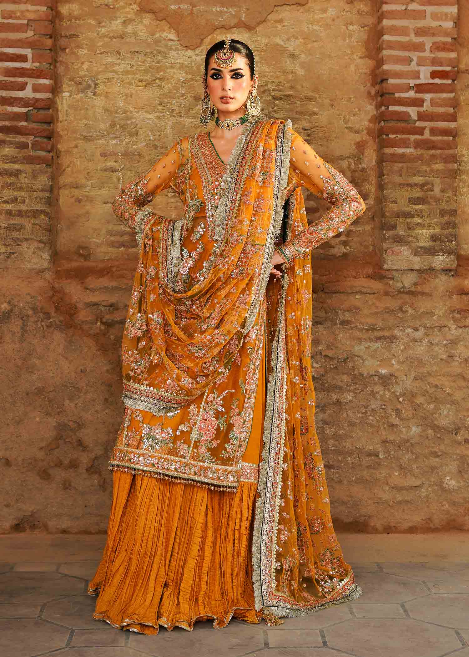 Hussain Rehar | Zaib un Nisa 23 | Saffron - House Of Anaya