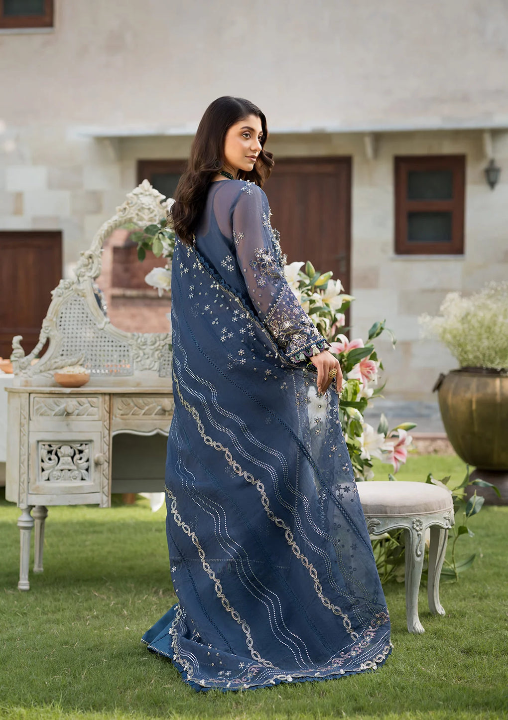 Elaf Premium | Formal Handwork Collection | EFH-04 FALAK - House Of Anaya
