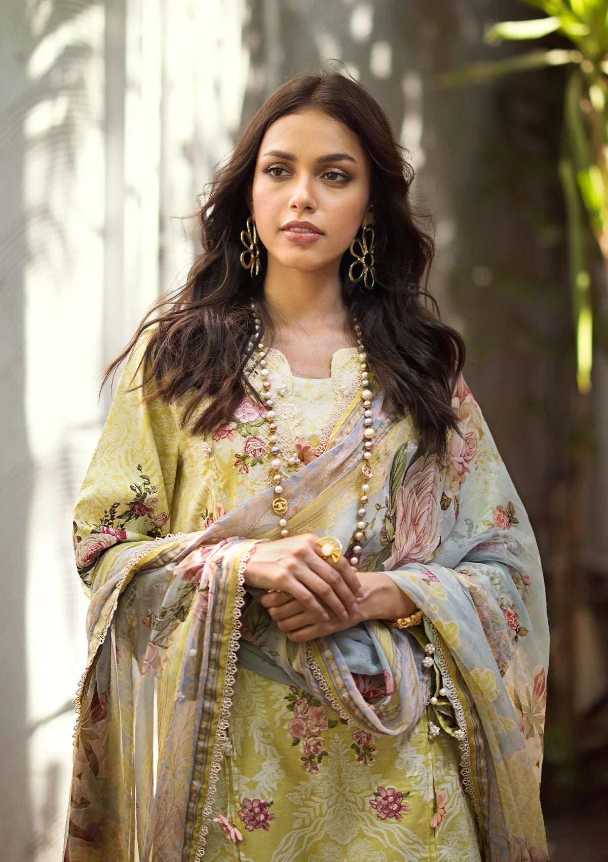 ELAF Signature Embroidered Lawn  3Pc Suit ESL-02A PIXIE DUST