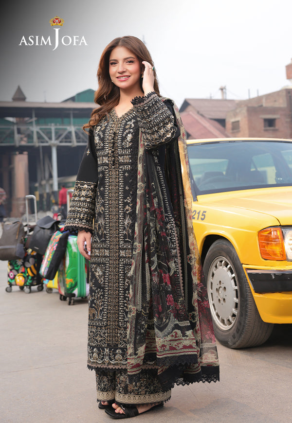 Asim Jofa | Summer Rhapsody | AJUBU-01 Embroidered Jacquard