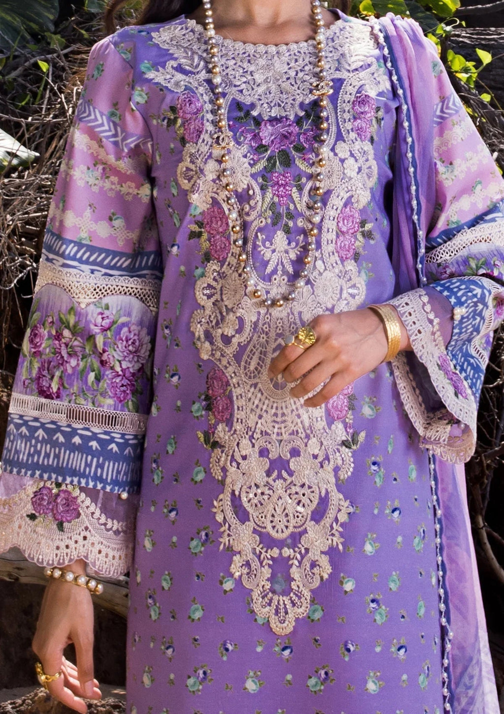 ELAF Signature Embroidered Lawn  3Pc Suit ESL-04A MADEMOISELLE