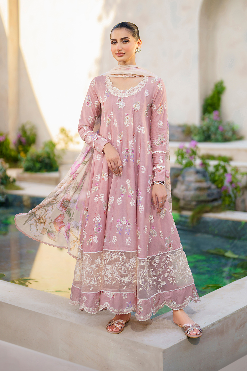 Iznik | Festive lawn 24 | SFL-08 - House Of Anaya
