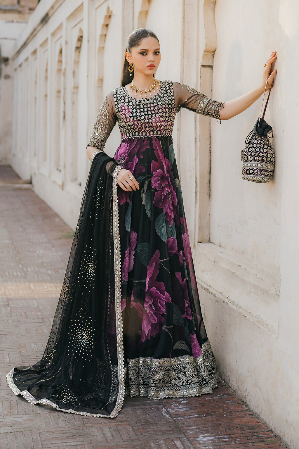 Iznik | Exclusive Formals | UE-321 Printed Chiffon
