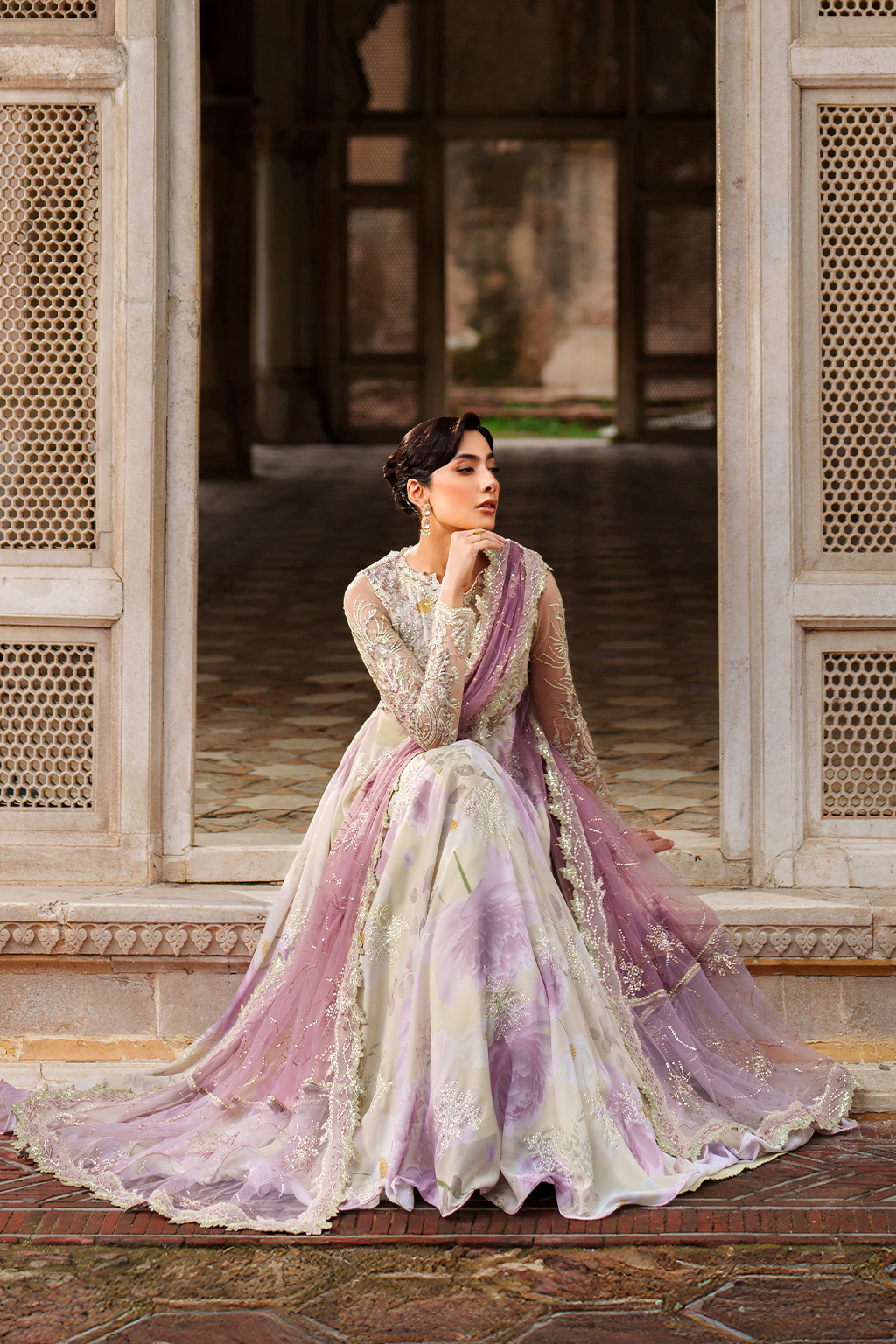 Iznik | Exclusive Formals | UE-546 Embroidered Chiffon