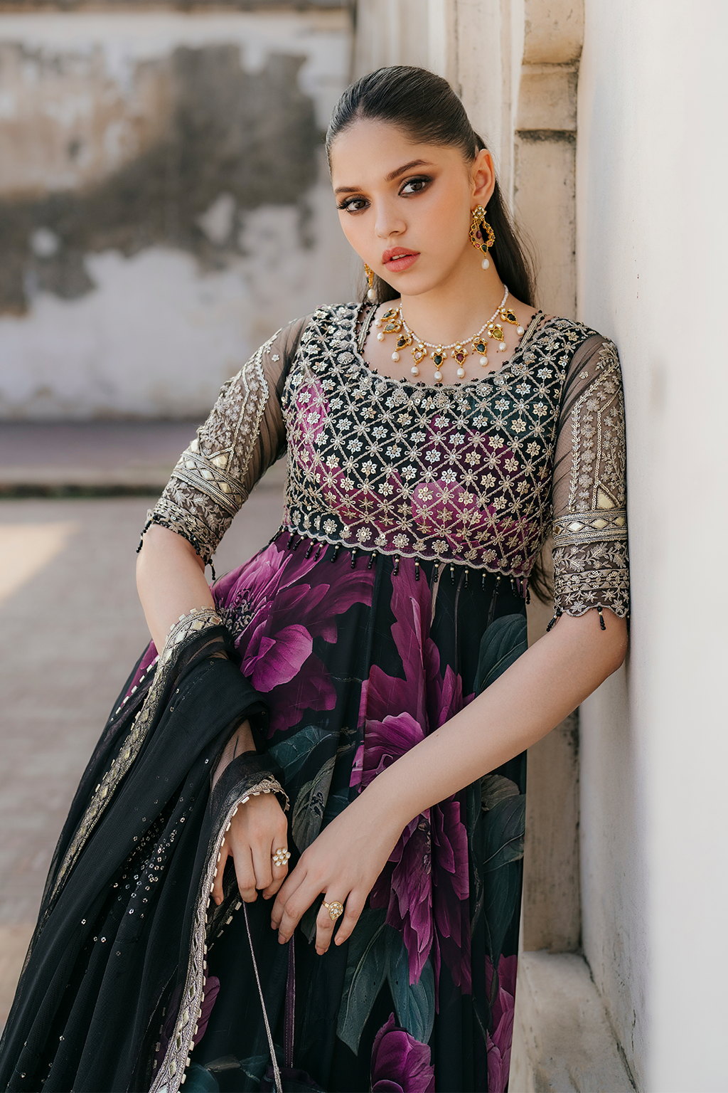 Iznik | Exclusive Formals | UE-321 Printed Chiffon