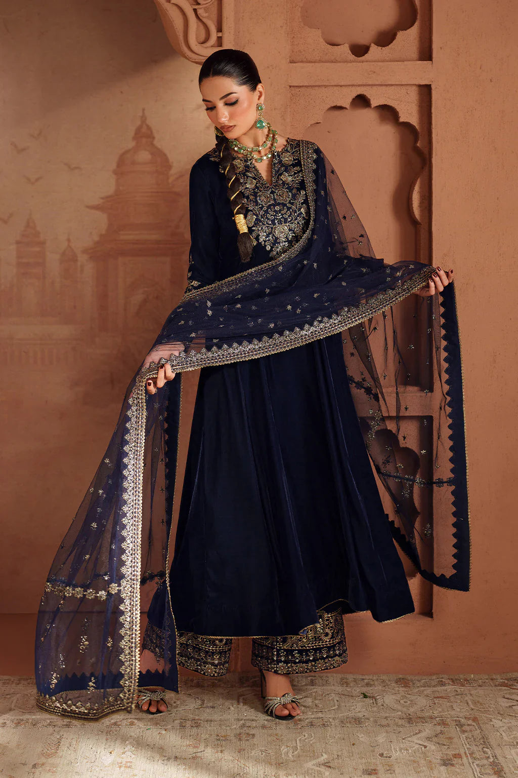 IZNIK | Raagni Velvet Formals | IV-66 Embroidered Velvet