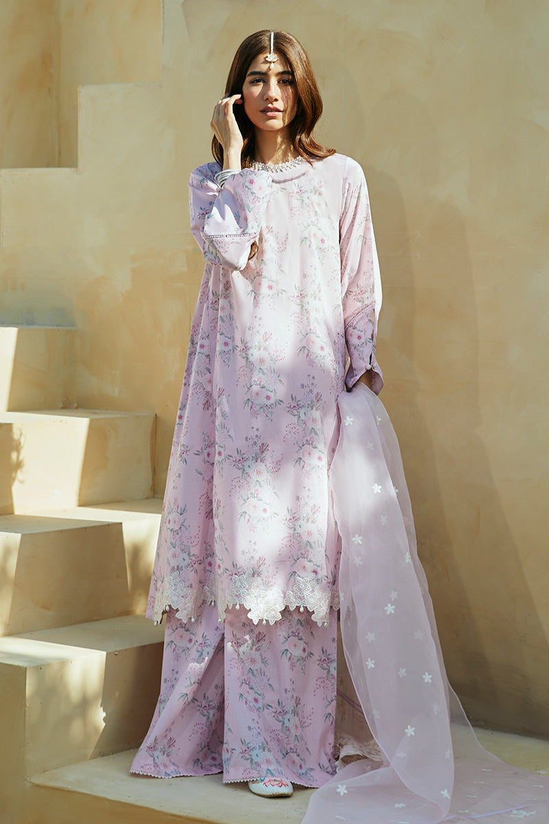 Cross Stitch | Premium Lawn 24 | SHADOW BERRY - House Of Anaya