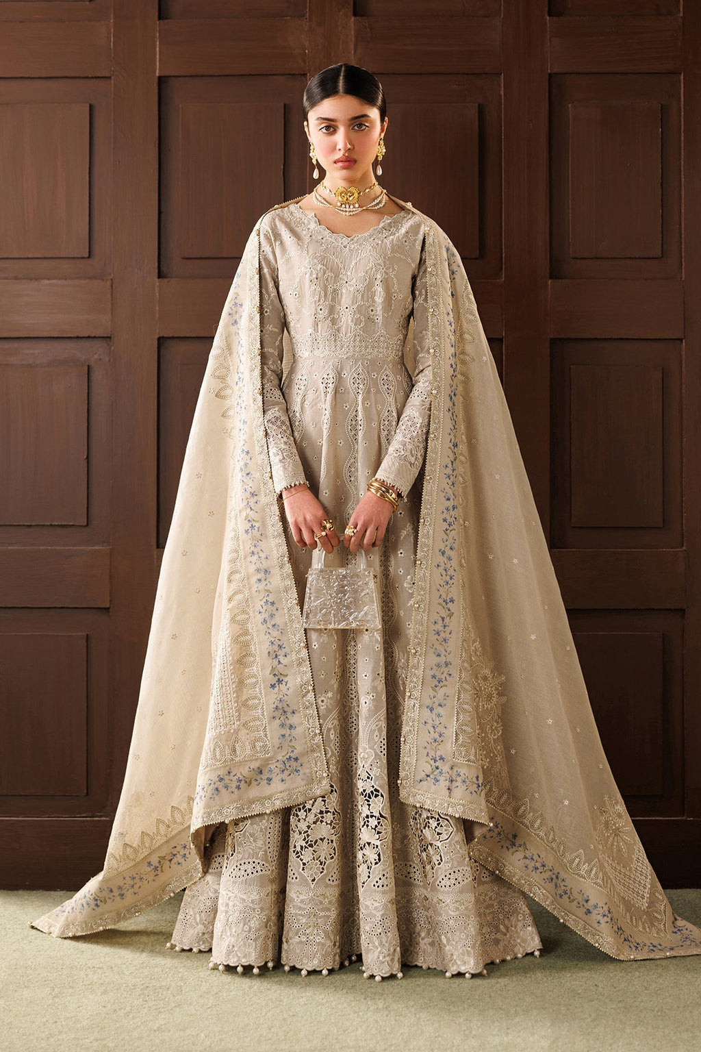 Baroque | Edit Lawnƒ??26 | EMBROIDERED LAWN EL26-D03 UNSTITCHED