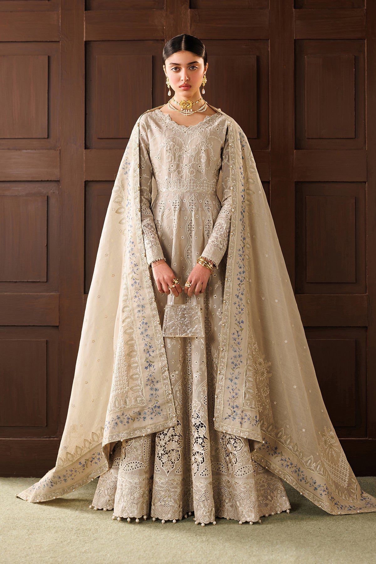 Baroque | Edit Lawnƒ??26 | EMBROIDERED LAWN EL26-D03 UNSTITCHED