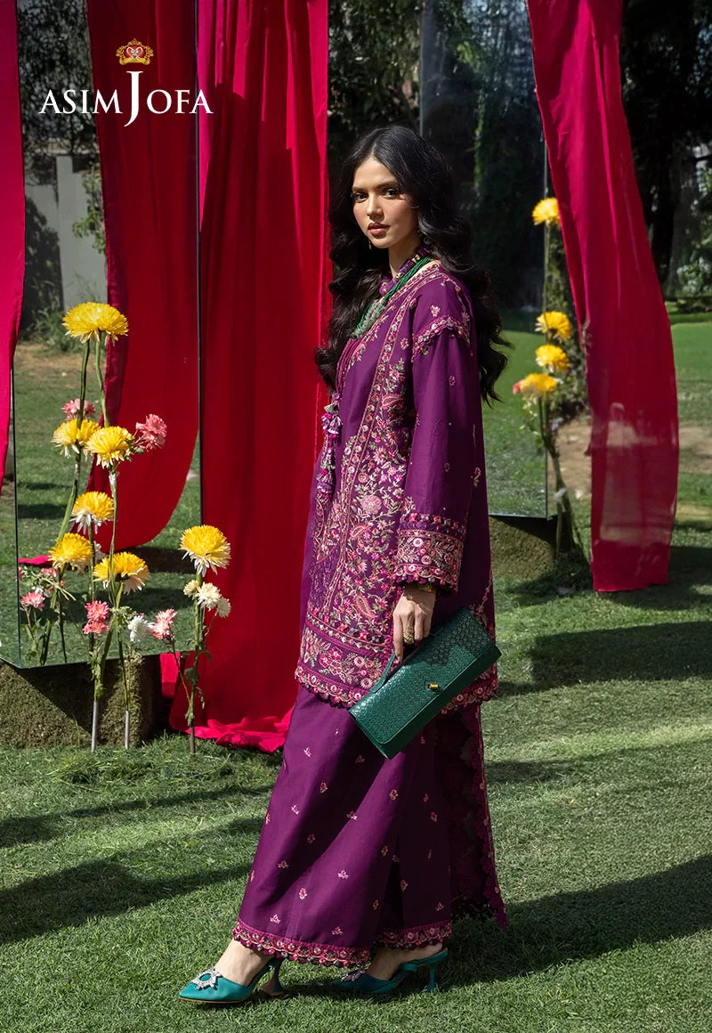 Asim Jofa | Ishq e Eid | AJULW-07 Embroidered Lawn 3 Pcs