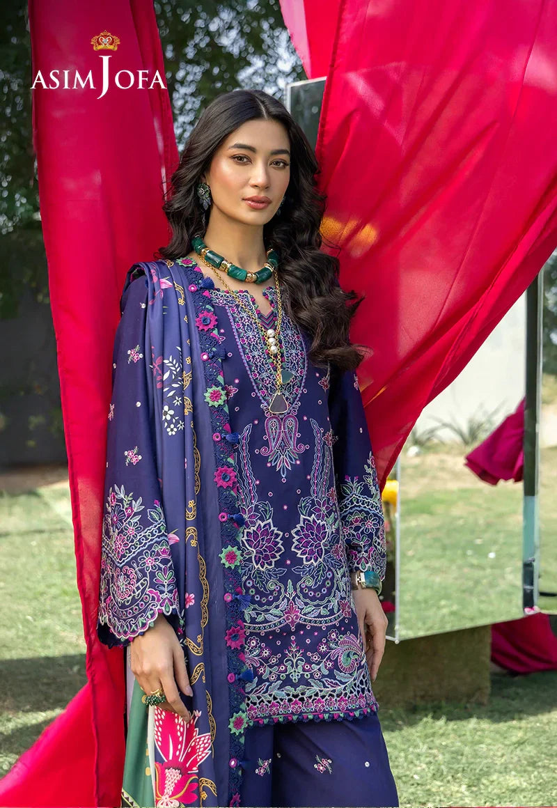 Asim Jofa | Ishq e Eid | AJULW-03 Embroidered Lawn 3 Pcs