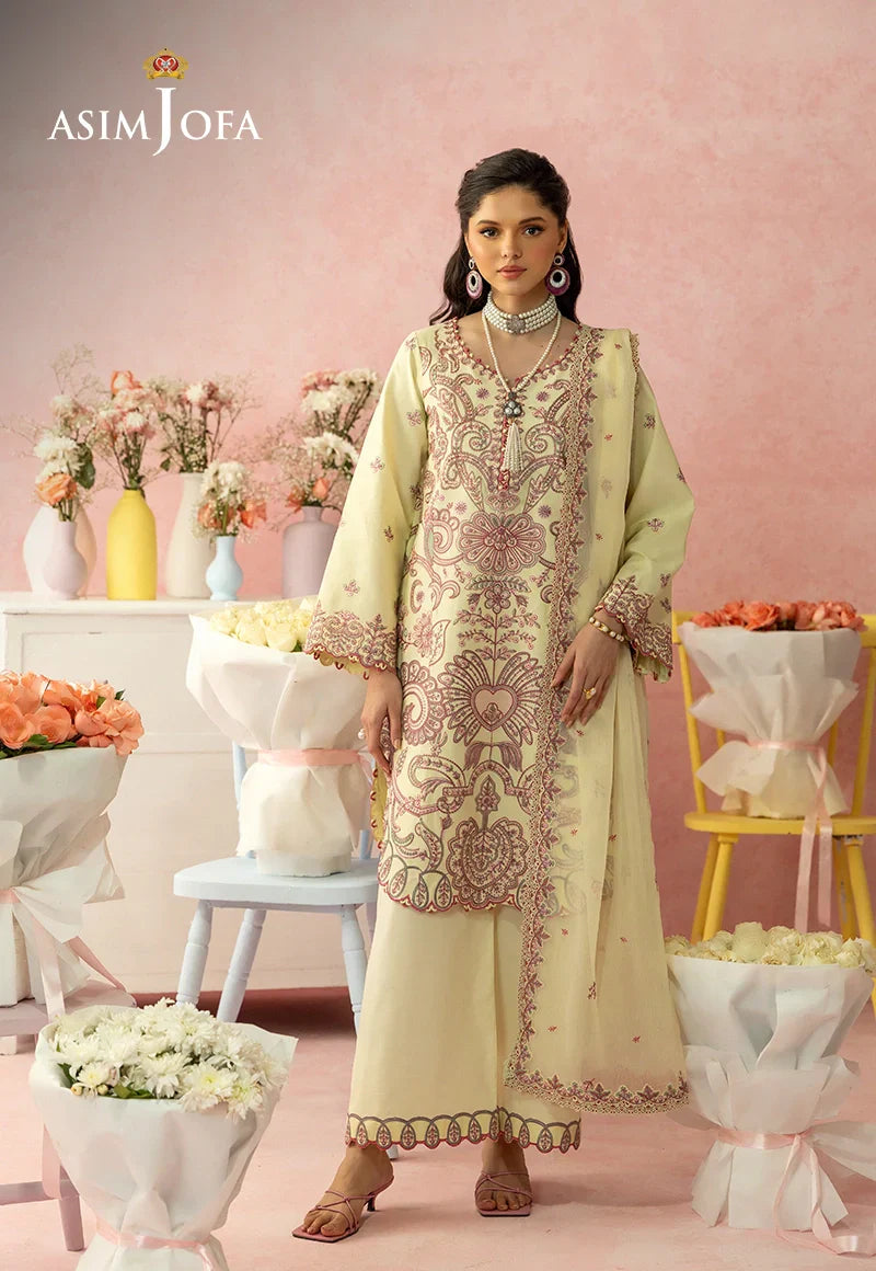 Asim Jofa | Ishq e Eid | AJULW-09 Embroidered Lawn 3 Pcs