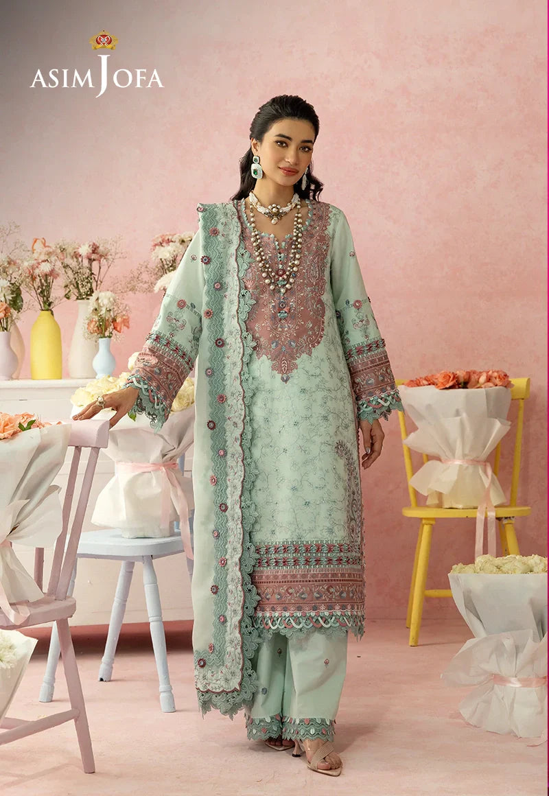Asim Jofa | Ishq e Eid | AJULW-08 Embroidered Lawn 3 Pcs