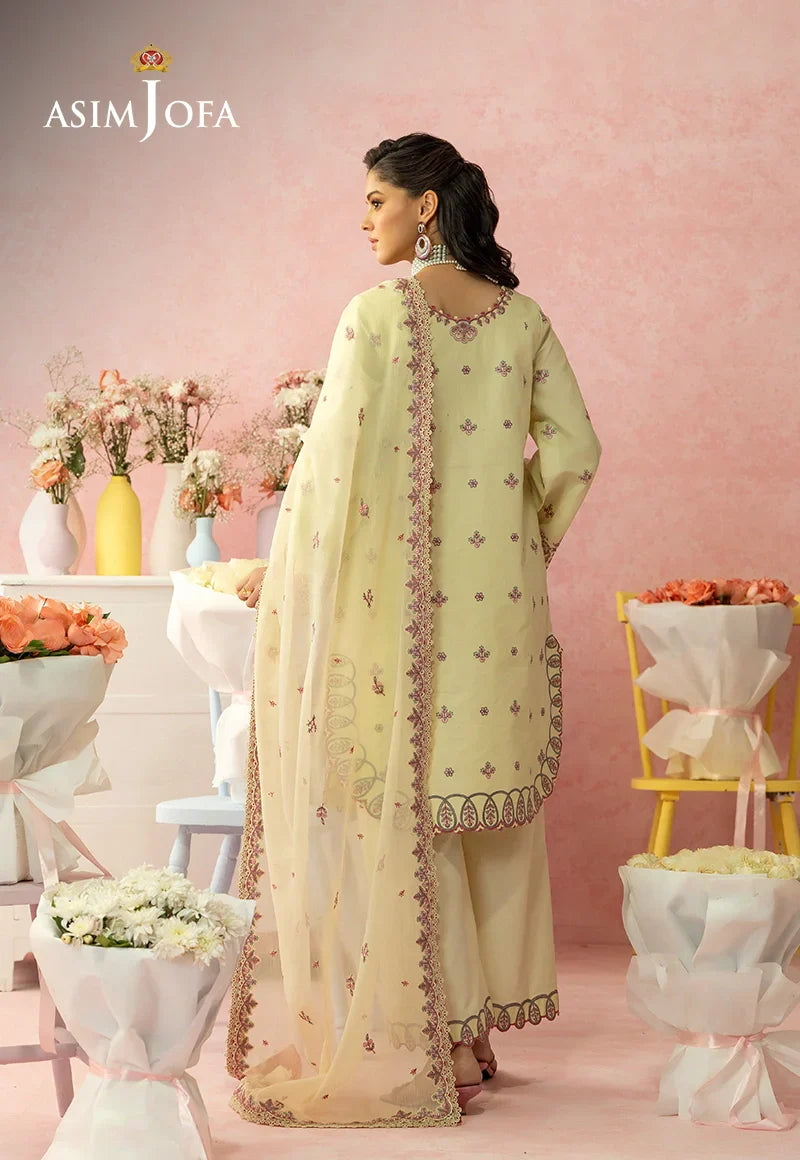 Asim Jofa | Ishq e Eid | AJULW-09 Embroidered Lawn 3 Pcs