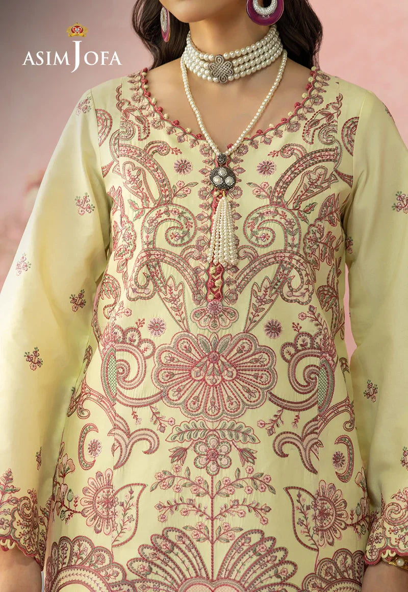 Asim Jofa | Ishq e Eid | AJULW-09 Embroidered Lawn 3 Pcs