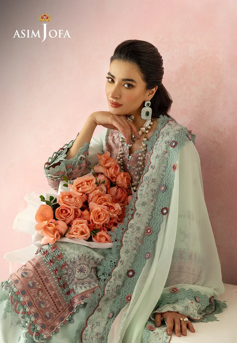 Asim Jofa | Ishq e Eid | AJULW-08 Embroidered Lawn 3 Pcs