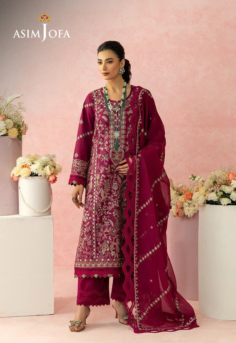 Asim Jofa | Ishq e Eid | AJULW-02 Embroidered Lawn 3 Pcs