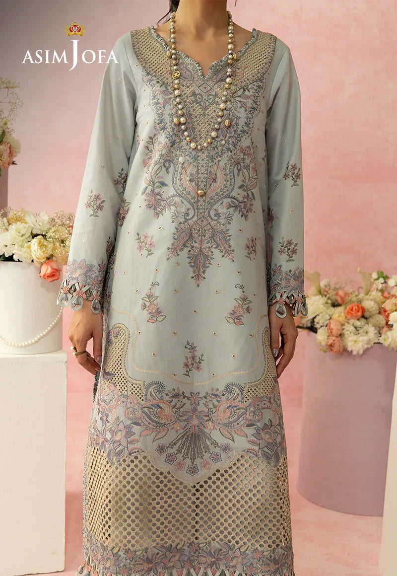 Asim Jofa | Ishq e Eid | AJULW-01 Embroidered Lawn 3 Pcs