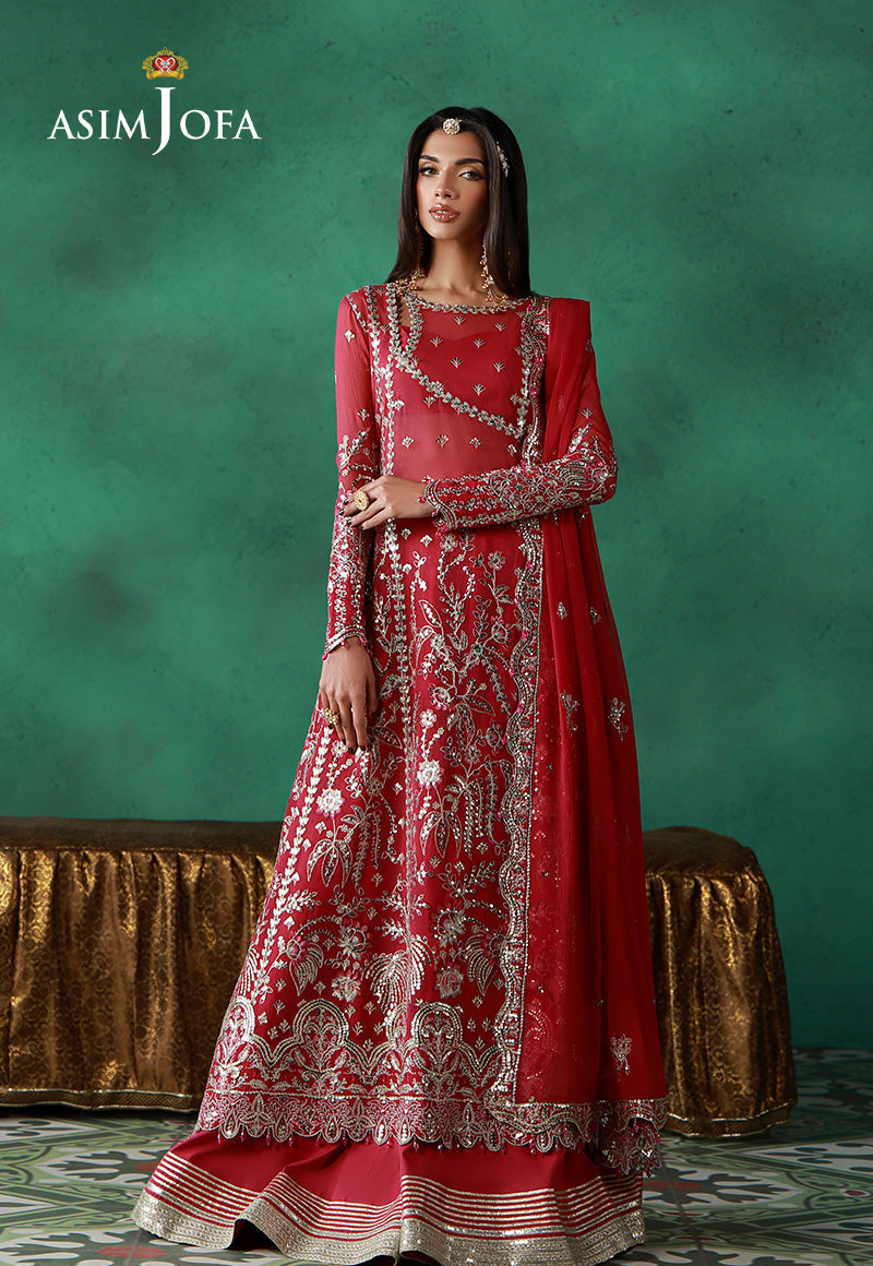Asim Jofa | Ishq e Eid | AJULN-01 Embroidered Chiffon 3 Pcs