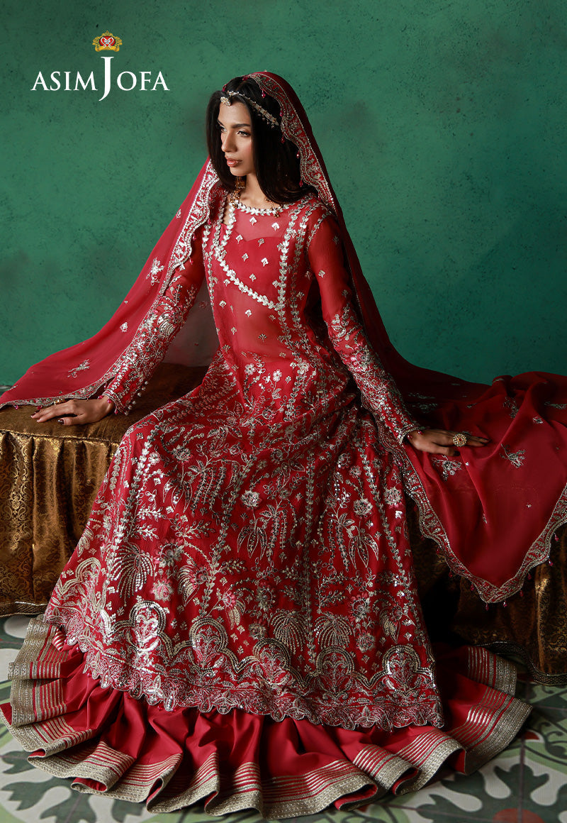 Asim Jofa | Ishq e Eid | AJULN-01 Embroidered Chiffon 3 Pcs