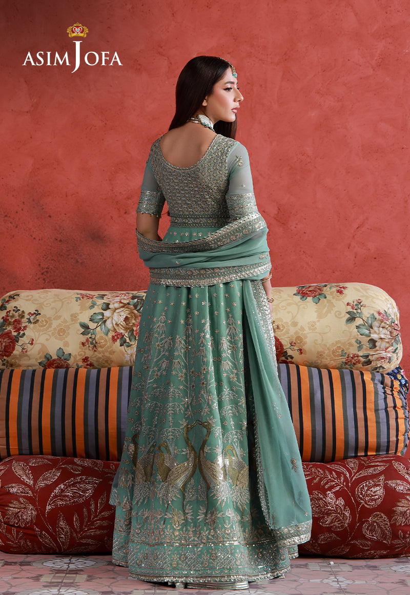 Asim Jofa | Ishq e Eid | AJULN-04 Embroidered Chiffon 3 Pcs