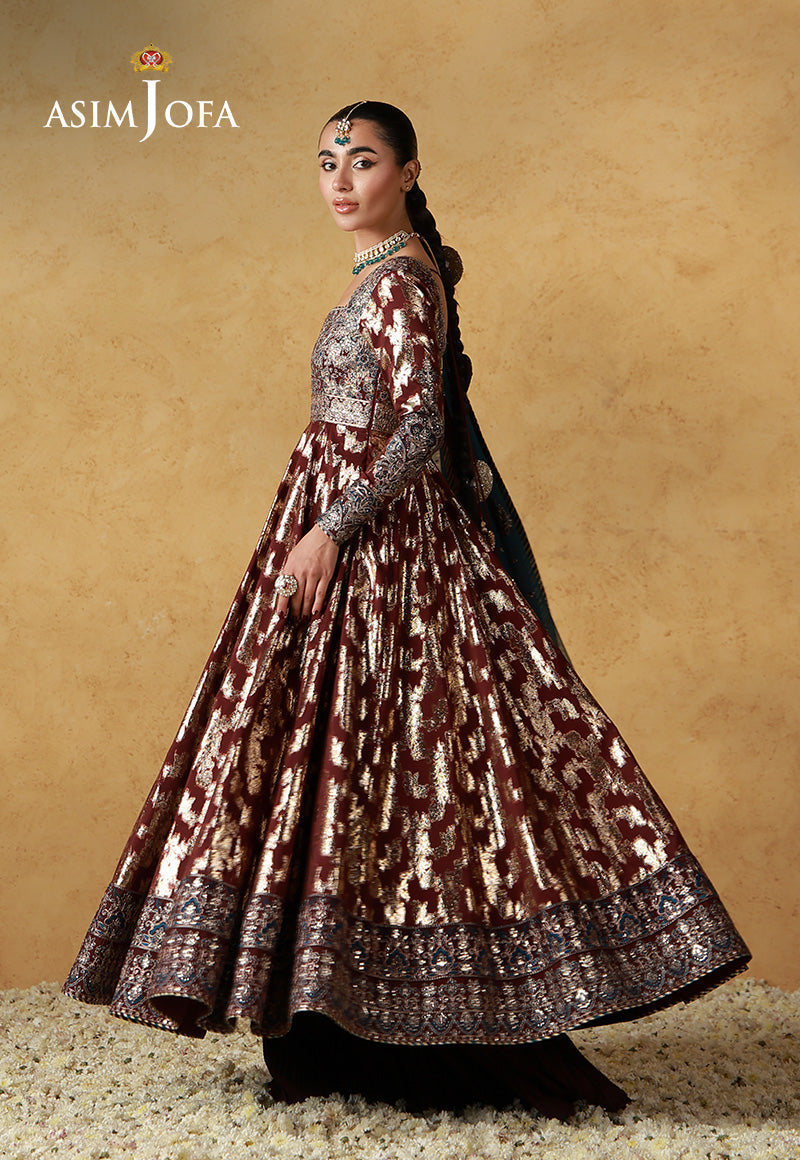 Asim Jofa | Ishq e Eid | AJULN-18 Embroidered Banarasi 3 Pcs