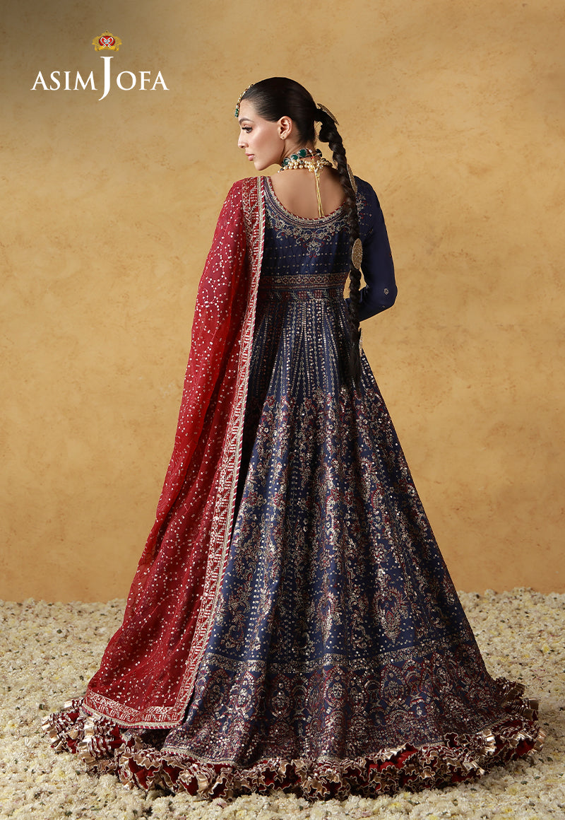 Asim Jofa | Ishq e Eid | AJULN-06 Embroidered Silk 3 Pcs