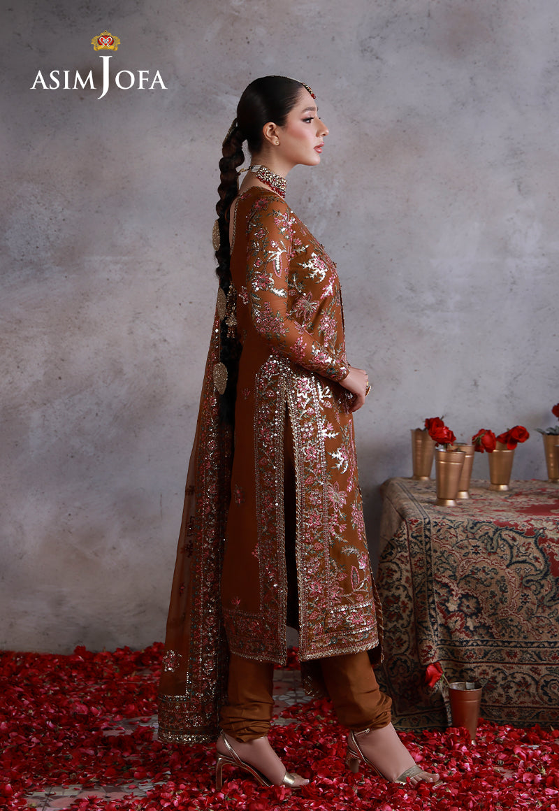 Asim Jofa | Ishq e Eid | AJULN-03 Embroidered Chiffon  3 Pcs