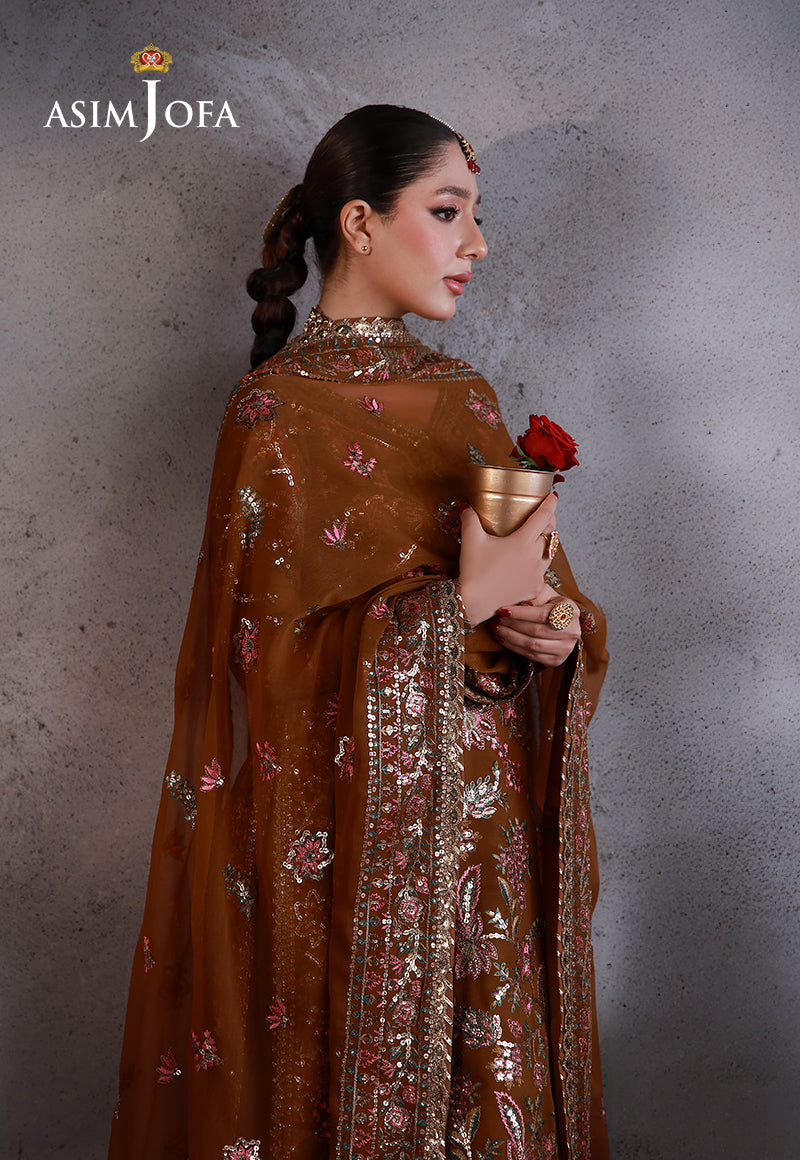 Asim Jofa | Ishq e Eid | AJULN-03 Embroidered Chiffon  3 Pcs