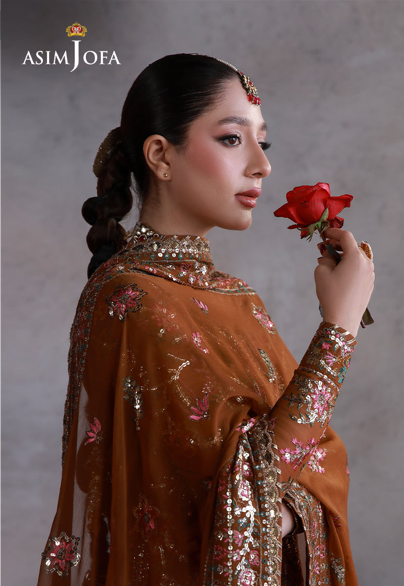 Asim Jofa | Ishq e Eid | AJULN-03 Embroidered Chiffon  3 Pcs
